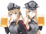 __prinz_eugen_and_bismarck_kantai_collection_drawn_by_ido_teketeke__d7feed999155e8455c1c51a9695e64c0