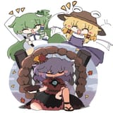 __kochiya_sanae_moriya_suwako_yasaka_kanako_and_pyonta_touhou_drawn_by_kuuinusuki__503f7934ee4a1d071c1a36c614e73ce5