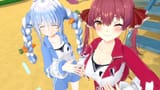 【＃ぺこマリ体操】ホロメン来るかな？ぺこマリ今のところ無遅刻1週間！8日目【ホロライブ_兎田ぺこら_宝鐘マリン】 KyXjAJunq3w [00_02_01](2)