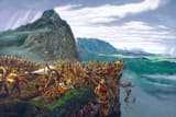 Herb-Kane_Battle-at-Nuuanu-Pali