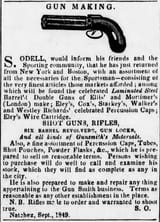 gunmaking-advert.-gunsmithing.-The-Mississippi-Free-Trader-of-Natchez-Miss-on-May-1-1850-2132277299