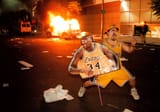lakers win burn the town