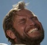 clint eastwood laughing