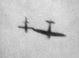 V1 flying bomb being wing tipped tipping