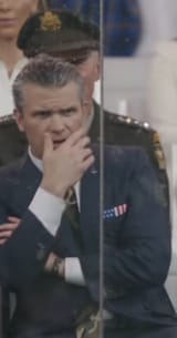HEGSETH AT MILITARY PARADE