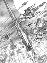 The Lusankya breaks free from Coruscant