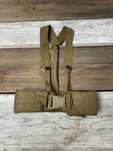 USMC Issue Padded Battle War Belt with Suspenders
