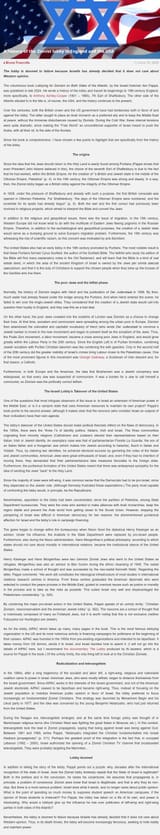 A history of the Zionist lobby in England and the USA