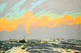 British_naval_convoy_painting_by_Charles_Pears