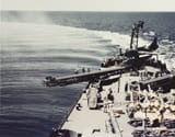 Curtiss Seamew on USS Biloxi