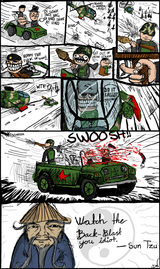 Sun Tzu watch the back blast