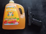 Pistol + beverage