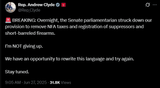 2025-06-27 12_13_10-Rep. Andrew Clyde on X_ _🚨 BREAKING_ Overnight, the Senate parliamentarian stru