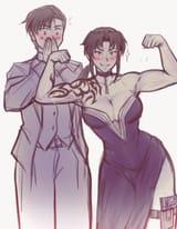 __revy_and_okajima_rokuro_black_lagoon_drawn_by_iahfy__22bc0aac9102fcaa525fbc51df2d702d