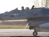 F-16 intake vortex