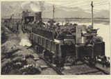 William_Heysham_Overend_-_The_War_in_Egypt_the_Armoured_Train_front_of_the_Train_with_Nordenfeldt_Gun_-_(MeisterDrucke-175051)