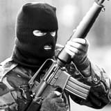 Model SP1 (Colt R6000) in the hands of IRA member