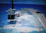 Declassified_Image_of_USS_America_Sinking_by_the_Bow_After_Scuttling_Charges_Were_Used_After_Four_Weeks_of_Damage_Weapon_Tests