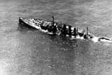Battleship Ostfriesland attacked by Marine Corps, Navy, and Army planes.
