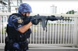 Howa Type 89-F &amp; blue camo