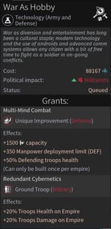 Endless Space 2 War as hobby
