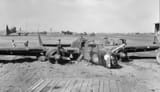 P-61_Black_Widow_crash_Iwo_Jima