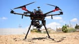 Israeli Karnaf (Rhino) 40mm autoloading grenade launcher armed drone