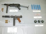 sawn-off MP40 &amp; Thompson, seized from Yakuza