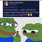 The autistic frog gives her the ick