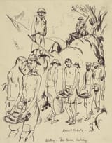 In_the_Jungle_-_Working_on_a_Cutting._Rock_Clearing_after_Blasting_Art.IWMART1574787