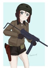 Helmet chan with the gat