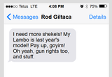 text from Rod