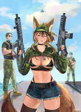 fox with tits on a ship