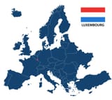 map-of-europe-with-highlighted-luxembourg-vector-18695372