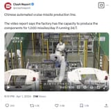 China 1000 missile per day production line factory