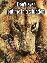 dont ever put me in a situation