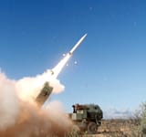 Precision Strike Missile launching from an M142 HIMARS