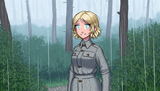 Smiling in the rain