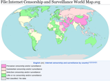 Internet Censorship and Surveillance World Map.svg - Wikipedia