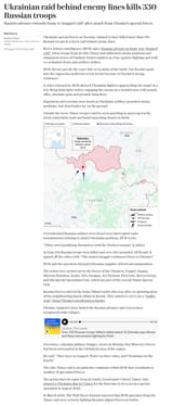 Screenshot 2025-08-06 Ukrainian raid behind enemy lines kills 330 Russian troops