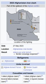 afghanistan-iran clash
