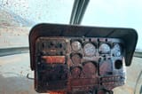cockpit of an OH-6 Cayuse reconnaissance helicopter, after its pilot 1st Lt. Morris &#039;Butch&#039; Simpson was killed by heavy anti-aircraft fire during a mission over Laos, late February, 1971.