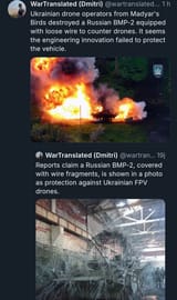 BMP-2 porcupine destroyed