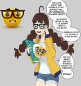 nerd emoji girl