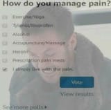 I simply live with the pain