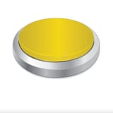 d-yellow-button-d-yellow-button-isolated-white-background-117454761