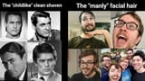 clean shaven vs beard