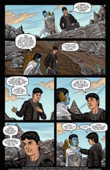 the dinosaur eats him immediately after being freed and then has a good laugh about it