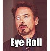 eye roll
