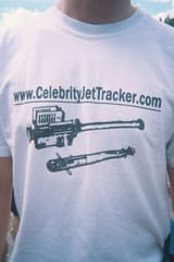 celebrity jet tracker tshirt